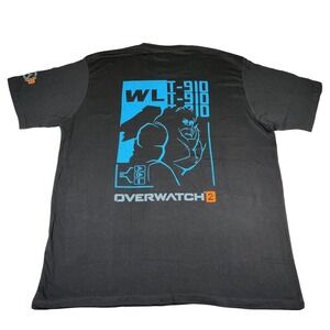 Overwatch 2 T Shirt Blizzard Gaming Graphic Black Mens XL‎ Cotton NWT